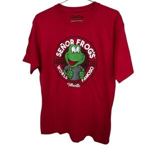 Senior Frog’s Bar Cabo San Lucas Red Graphic Men’s L High End T-Shirt MINT